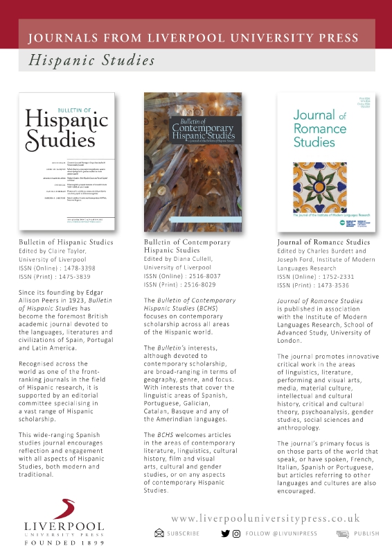 Liverpool University Press Hispanic Studies Journals
